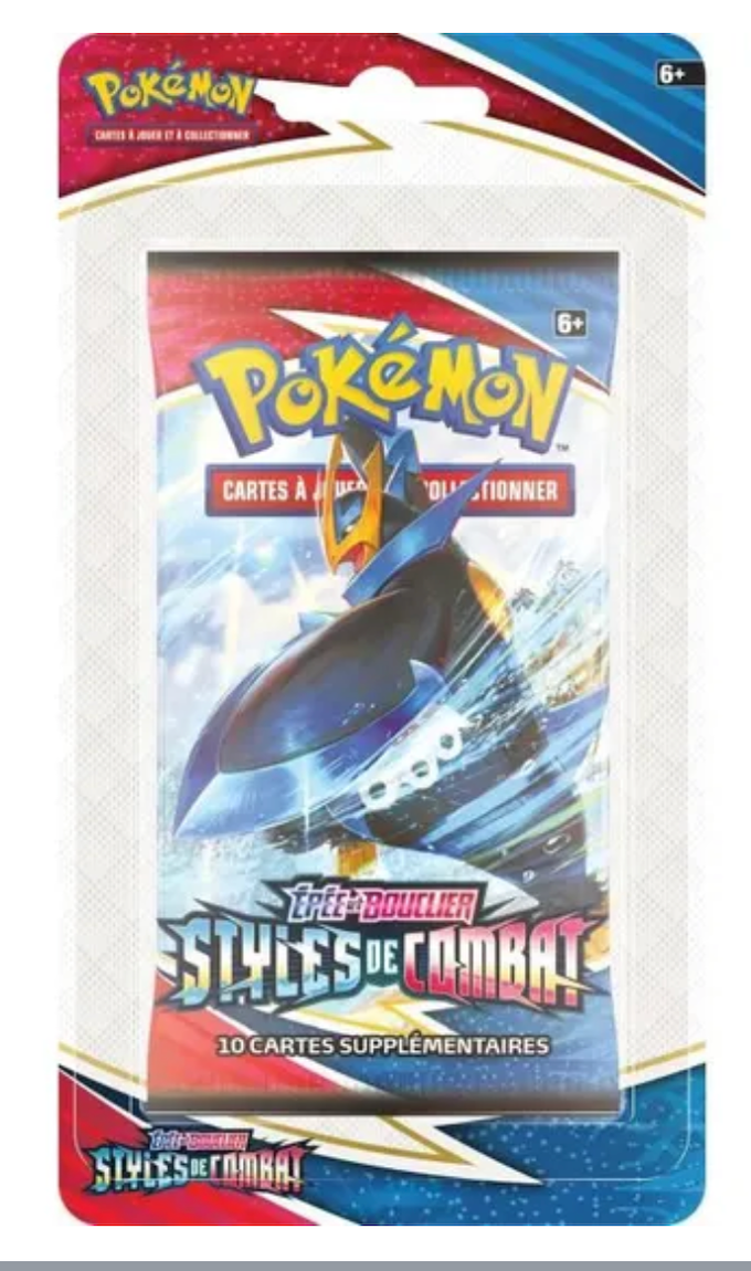 Pokémon - Booster Version Blister - Epée et Bouclier Styles de Combat (EB05) - Jeu de Cartes à Collectionner