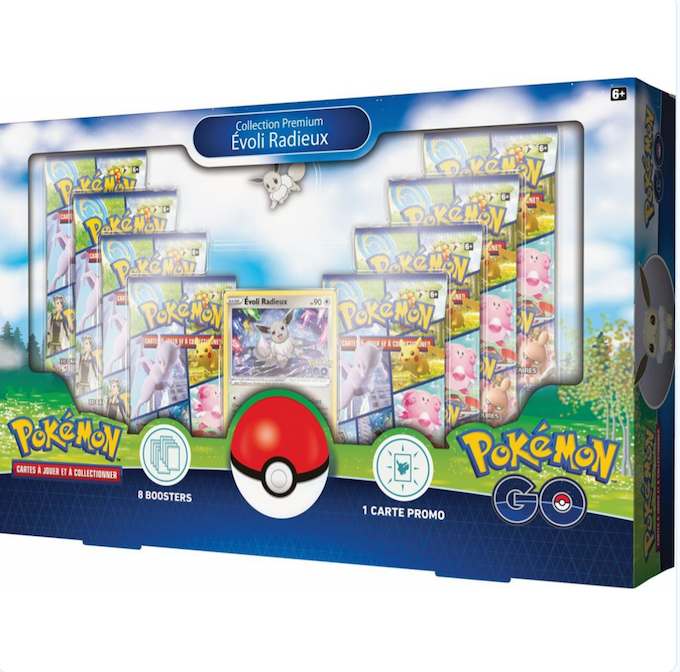 Pokémon - Coffret 8 Boosters - Collection Premium Pokémon GO EB10.5 - Évoli Radieux