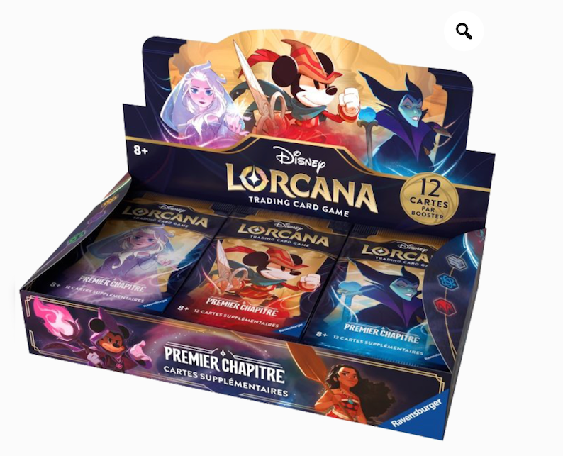 DISPLAY DE 24 BOOSTERS DISNEY LORCANA – PREMIER CHAPITRE (FIRST PRINT)