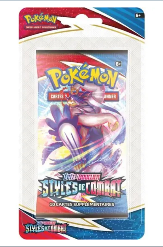 Pokémon - Booster Version Blister - Epée et Bouclier Styles de Combat (EB05) - Jeu de Cartes à Collectionner