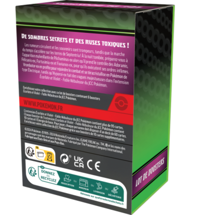 Pokémon - Bundle de 6 Boosters - EV6.5 Ecarlate et Violet - Fable Nébuleuse