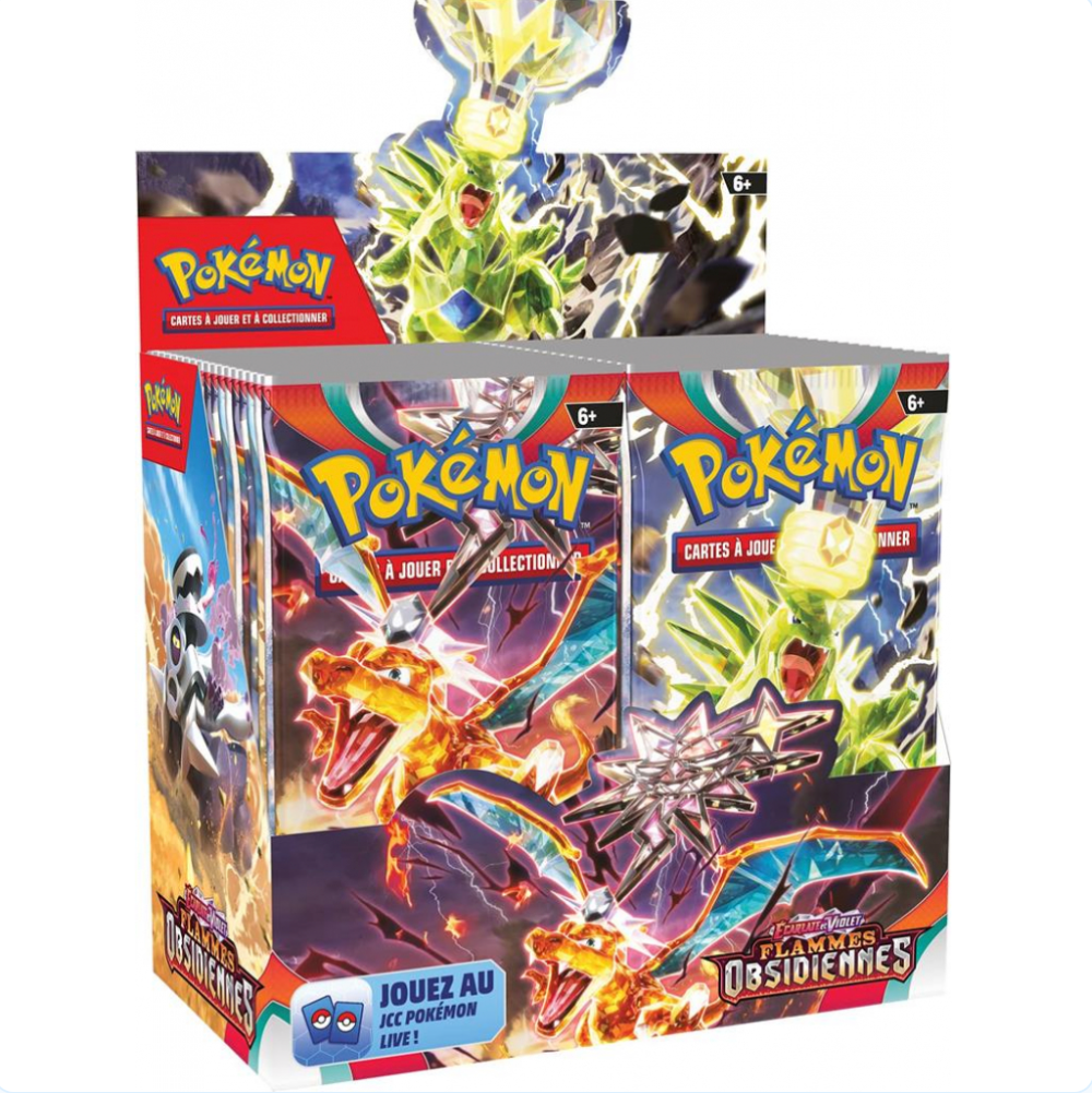 Pokémon Display 36 Boosters EV03 - Ecarlate et Violet-Flammes Obsidienne