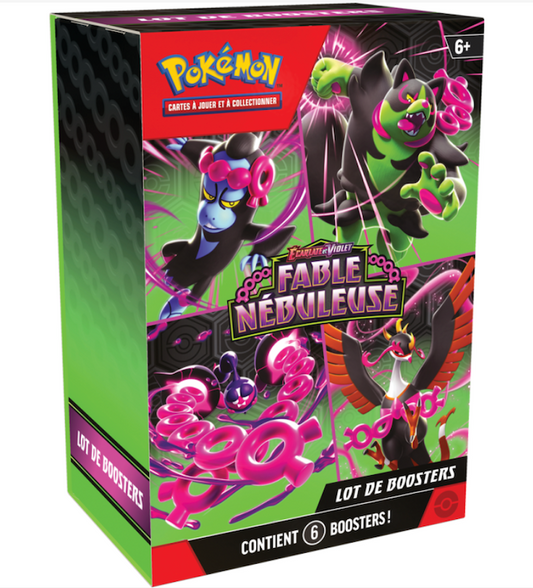 Pokémon - Bundle de 6 Boosters - EV6.5 Ecarlate et Violet - Fable Nébuleuse